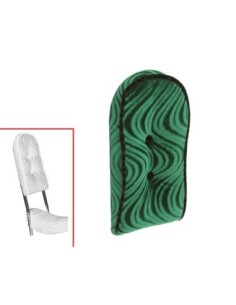 Sissy Bar Back Cushion Velour Green.